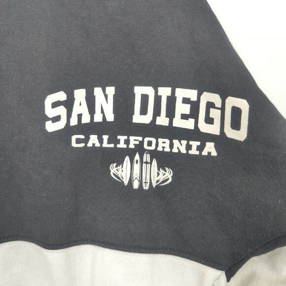 San Diego California Hoodie Unisex Small Black And White - Picture 2 of 10